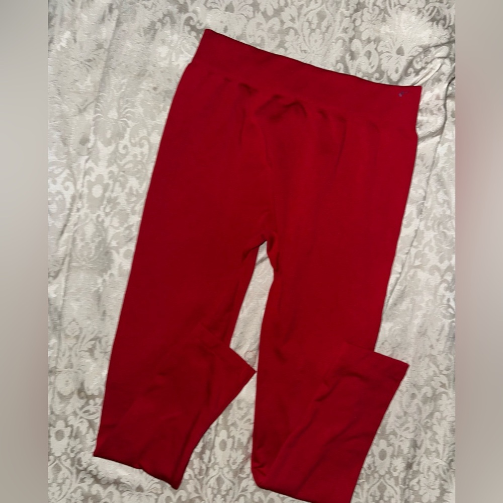 Womens Prime Cut Red One Size Leggings.